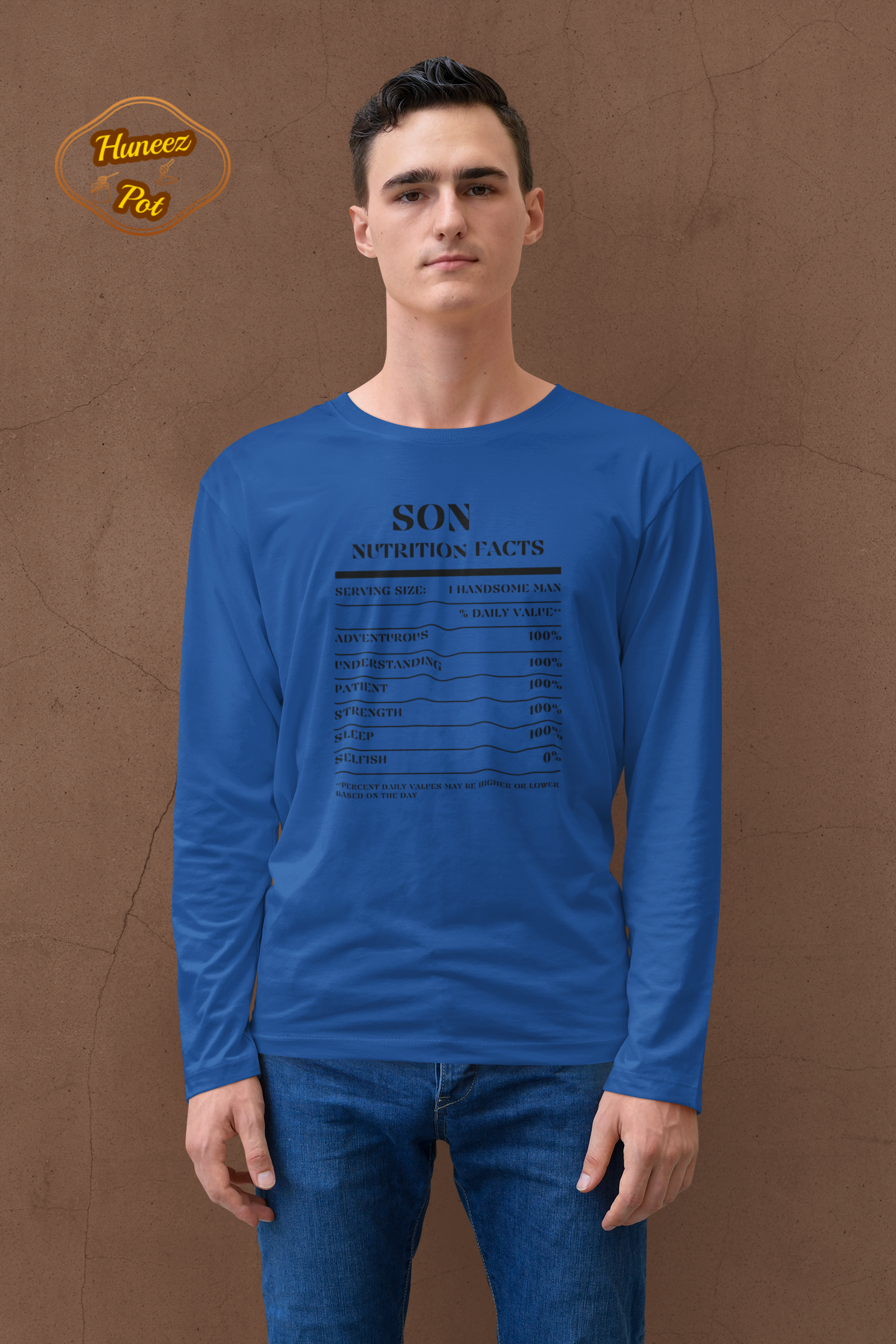 Nutrition Facts T-Shirt LS - Son - Black