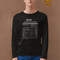 Nutrition Facts T-Shirt LS - Son - White