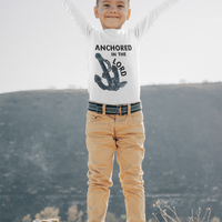 Anchored in the Lord Youth Long Sleeve - Black