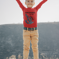 Anchored in the Lord Youth Long Sleeve - Black