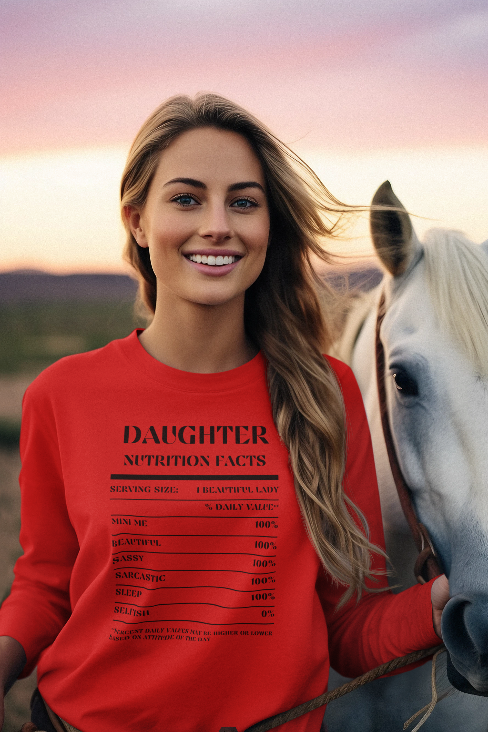 Nutrition Facts T-Shirt LS - Daughter - Black