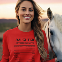 Nutrition Facts T-Shirt LS - Daughter - Black