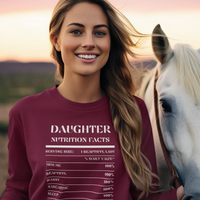 Nutrition Facts T-Shirt LS - Daughter - White