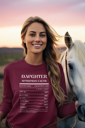 Nutrition Facts T-Shirt LS - Daughter - White