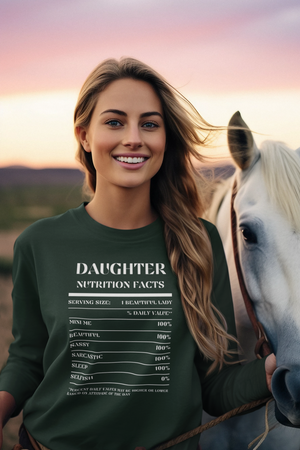 Nutrition Facts T-Shirt LS - Daughter - White