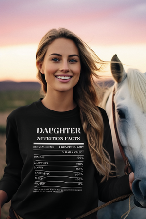 Nutrition Facts T-Shirt LS - Daughter - White