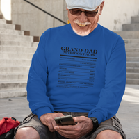 Nutrition Facts T-Shirt LS - Grand Dad - Black