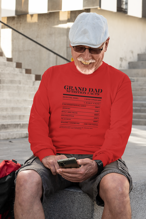 Nutrition Facts T-Shirt LS - Grand Dad - Black