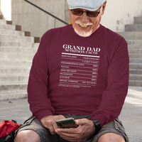 Nutrition Facts T-Shirt LS - Grand Dad - White
