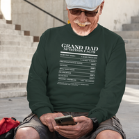 Nutrition Facts T-Shirt LS - Grand Dad - White