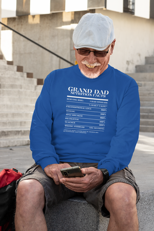 Nutrition Facts T-Shirt LS - Grand Dad - White