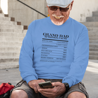 Nutrition Facts T-Shirt LS - Grand Dad - Black