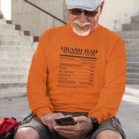 Nutrition Facts T-Shirt LS - Grand Dad - Black
