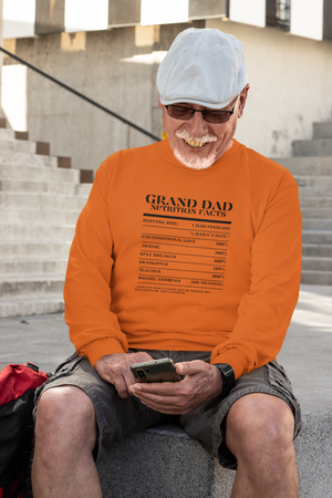 Nutrition Facts T-Shirt LS - Grand Dad - Black