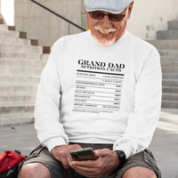 Nutrition Facts T-Shirt LS - Grand Dad - Black