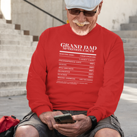 Nutrition Facts T-Shirt LS - Grand Dad - White