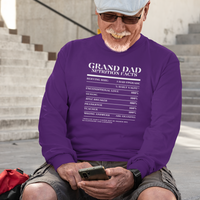 Nutrition Facts T-Shirt LS - Grand Dad - White