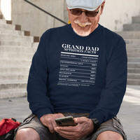 Nutrition Facts T-Shirt LS - Grand Dad - White