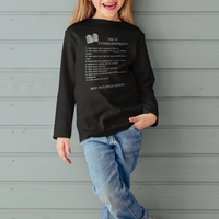The 10 Commandments Youth Long Sleeve - White