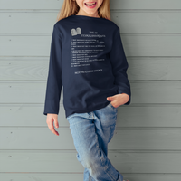 The 10 Commandments Youth Long Sleeve - White