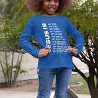 Jesus Is Youth Long Sleeve - White