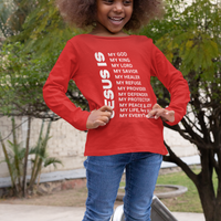 Jesus Is Youth Long Sleeve - White
