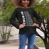 Jesus Is Youth Long Sleeve - White