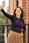 Lord's Prayer Long Sleeve T-shirt Purple