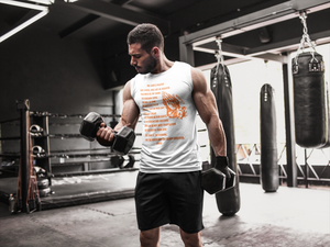 Lord's Prayer Sleeveless Shirt Orange