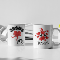 Eye Love Jesus White Mug