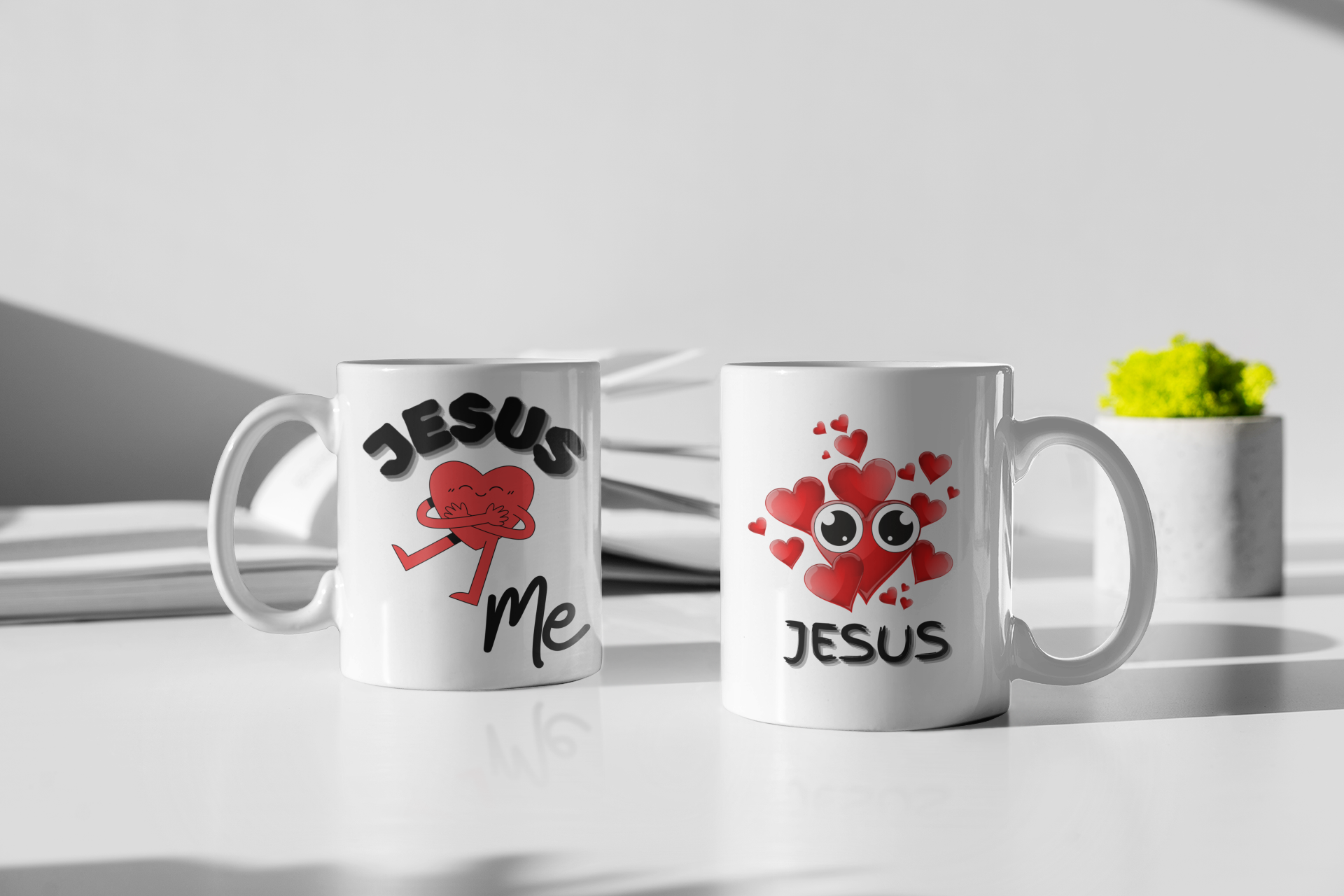 Eye Love Jesus White Mug