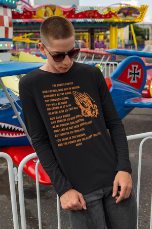 Lord's Prayer Long Sleeve T-shirt Orange