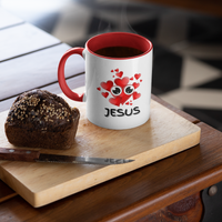 Eye Love Jesus Accent Mug
