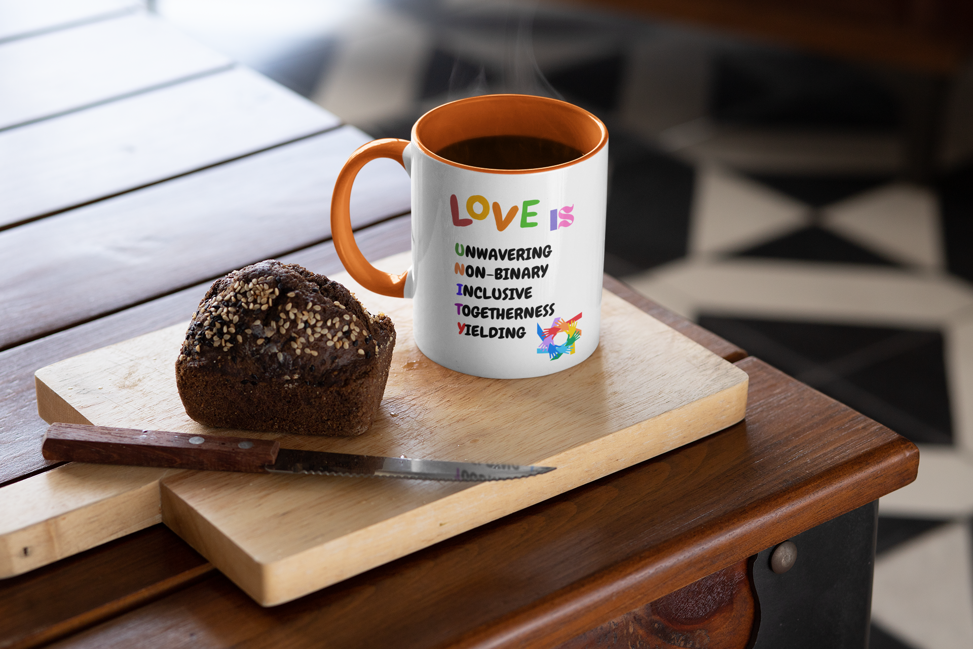 Love Is Unity Accent Mug