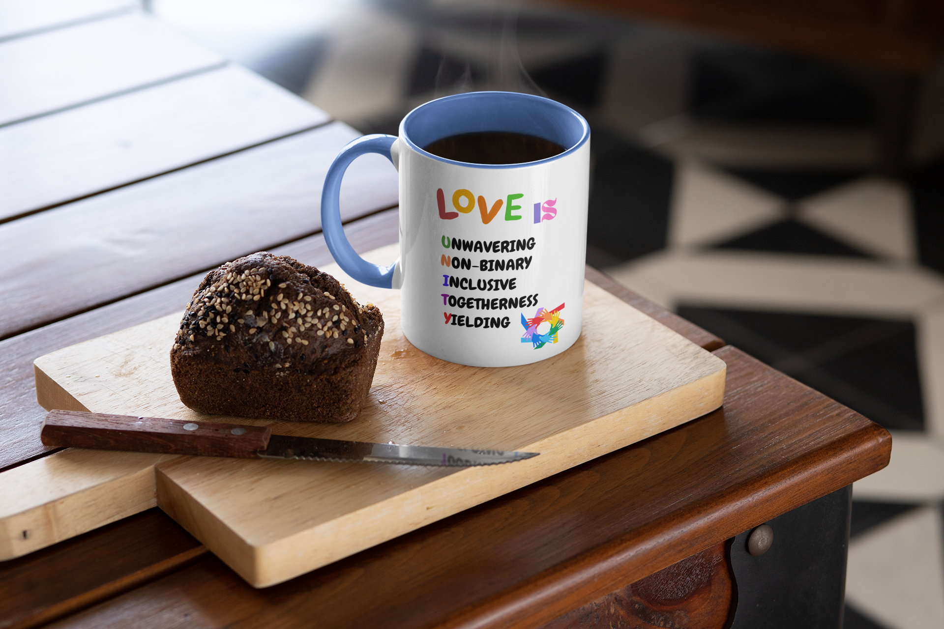 Love Is Unity Accent Mug