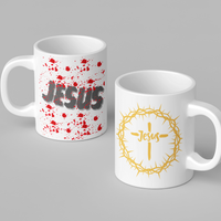 Jesus Crown White Mug