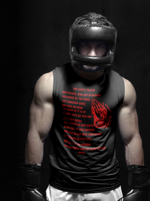 Lord's Prayer Sleeveless Shirt Red