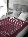 Nutrition Facts Husband Cozy Plush Fleece Blanket - White