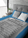 Nutrition Facts Dad Plush Fleece Blanket - Black