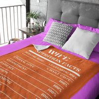 Nutrition Facts Wife Cozy Plush Fleece Blanket - White