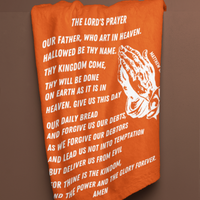 Lord's Prayer Cozy Plush Fleece Blanket - White