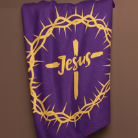 Jesus Crown Cozy Plush Fleece Blanket