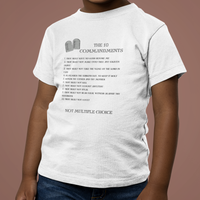 The 10 Commandments Toddler Short Sleeve - Black