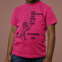 Bold as a Lion Toddler Short Sleeve