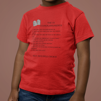 The 10 Commandments Toddler Short Sleeve - Black