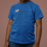 The 10 Commandments Toddler Short Sleeve - Black