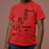 Bold as a Lion Toddler Short Sleeve