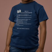The 10 Commandments Toddler Short Sleeve - White