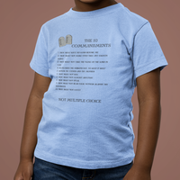 The 10 Commandments Toddler Short Sleeve - Black
