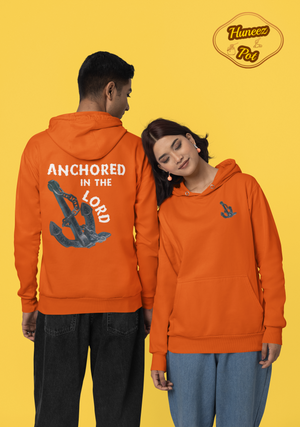 Anchored in the Lord Hoodie - White